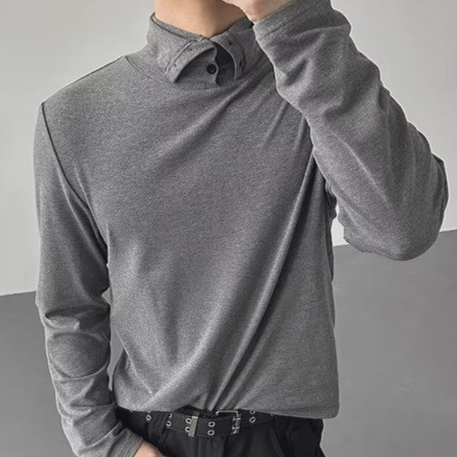 clean fit high neck t-shirt EN2592