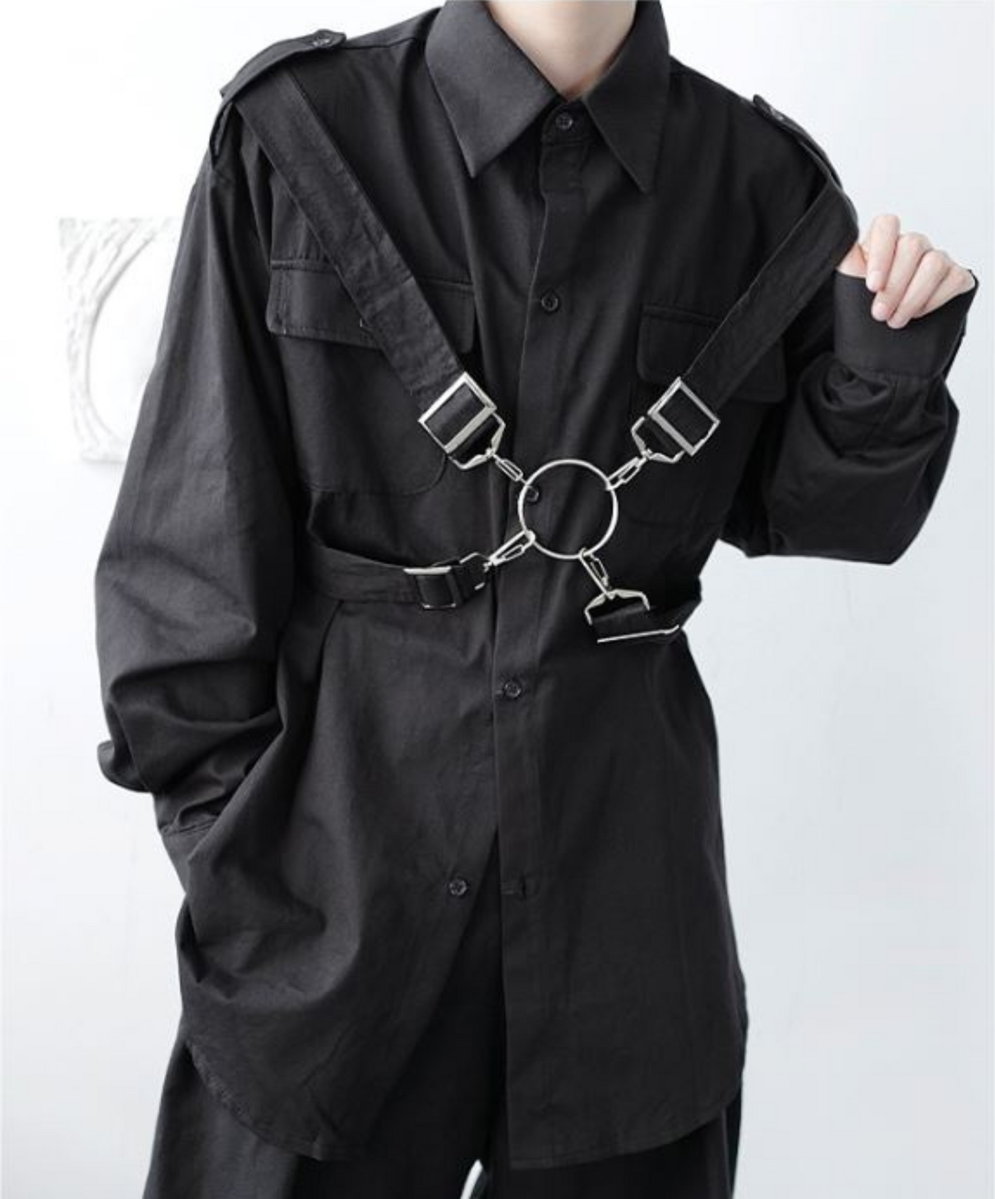 dark metal strap shirt EN795