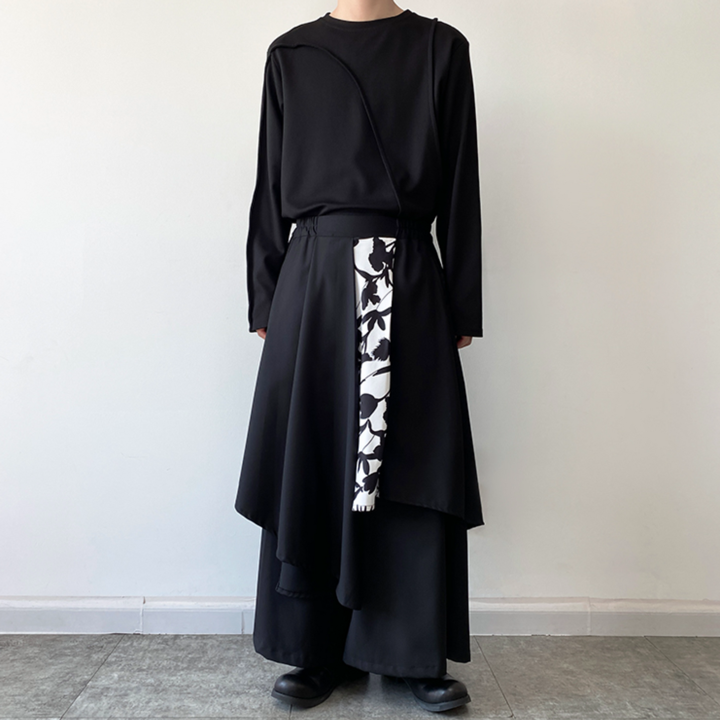 【最短2日でお届け「特急便」対応（Lサイズのみ）】unisex design wide pants EN355