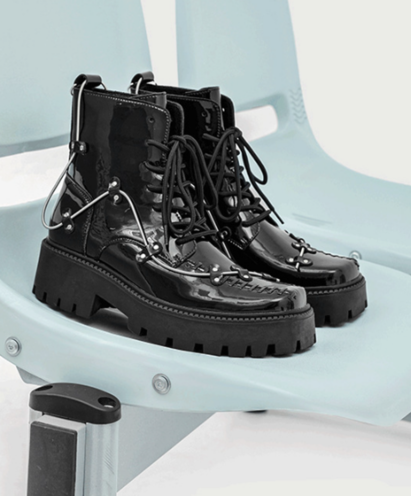 square head platform boots EN635