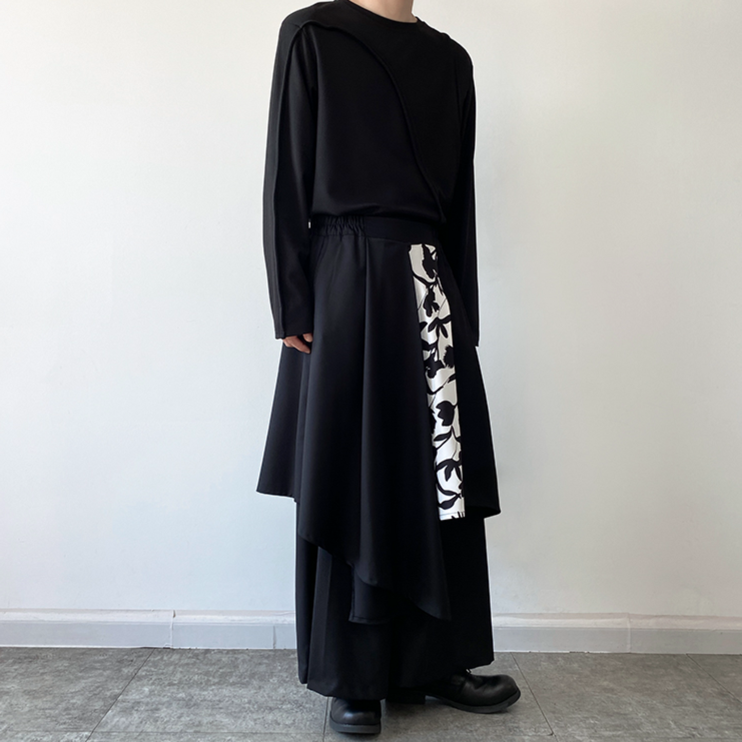 【最短2日でお届け「特急便」対応（Lサイズのみ）】unisex design wide pants EN355