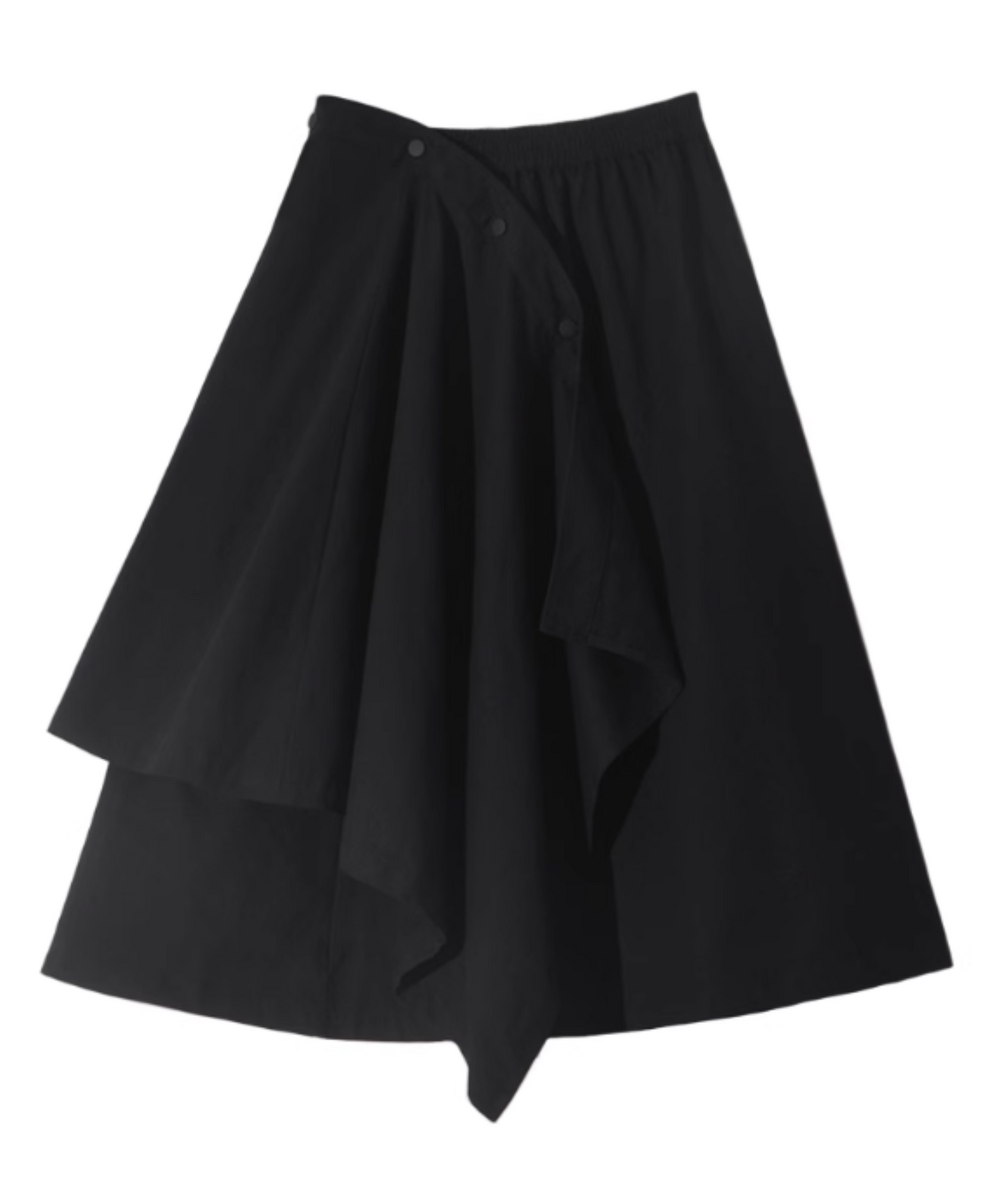 dark irregular layered skirt EN777
