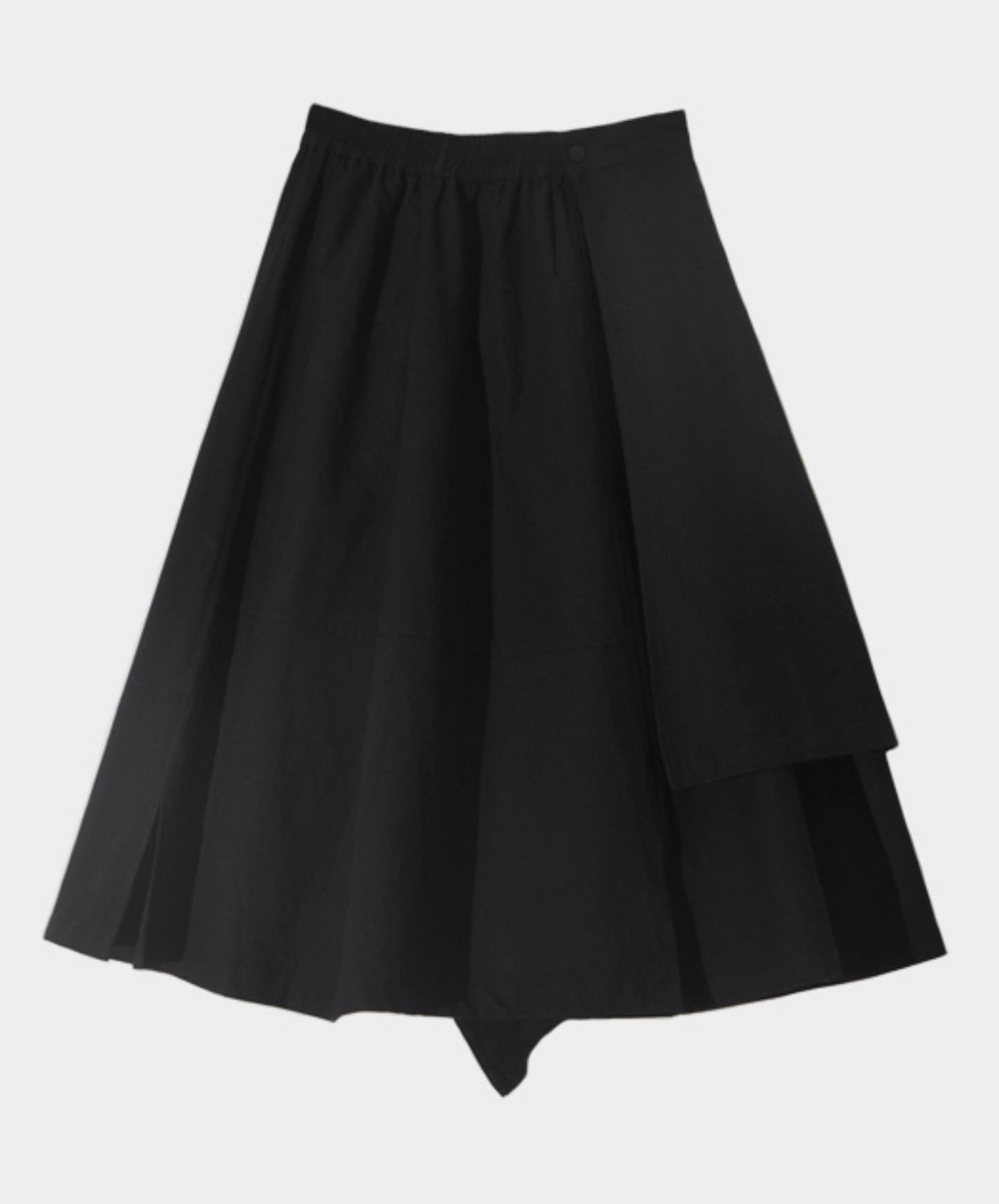 dark irregular layered skirt EN777