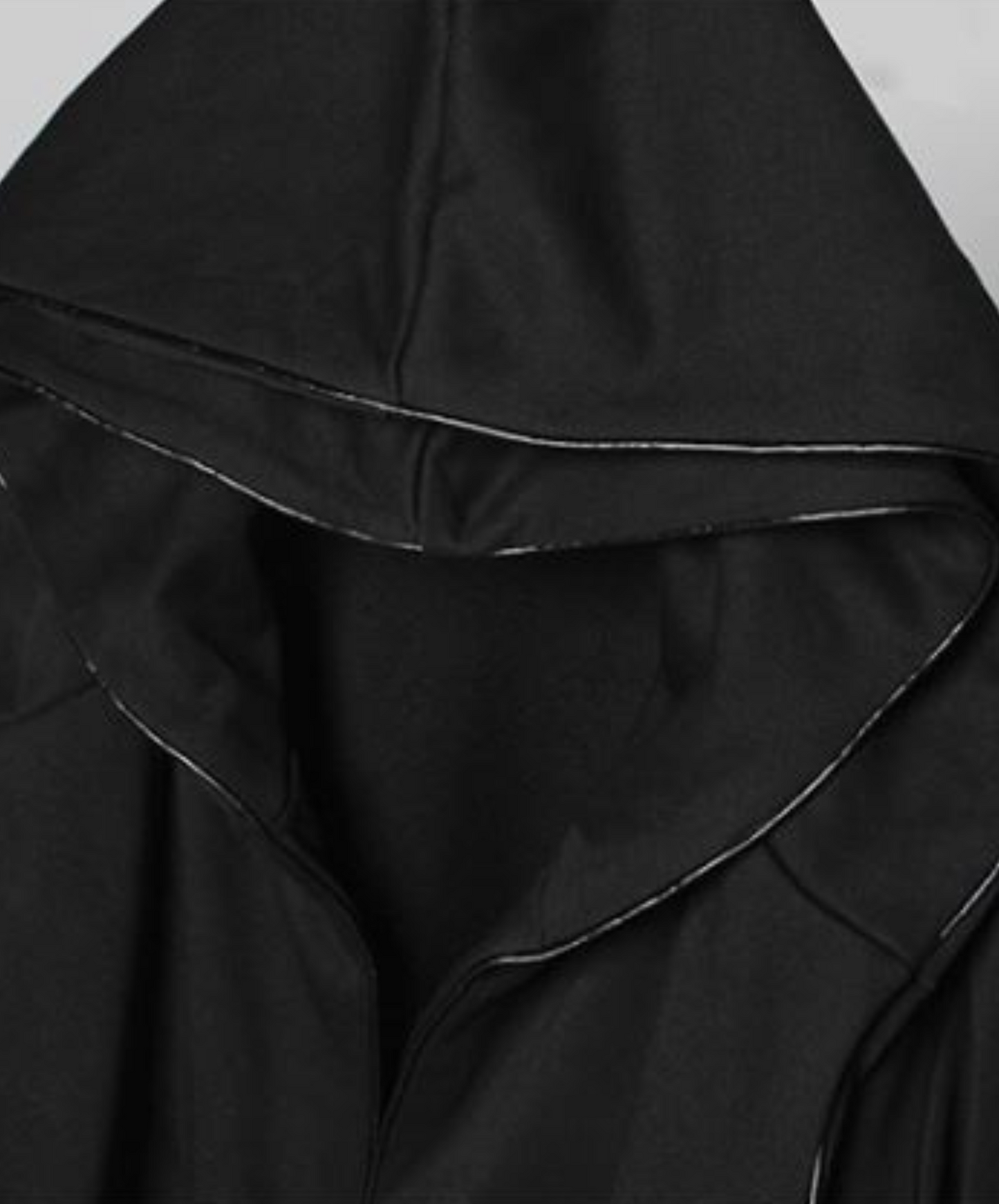 dark double layer long hoodie EN840