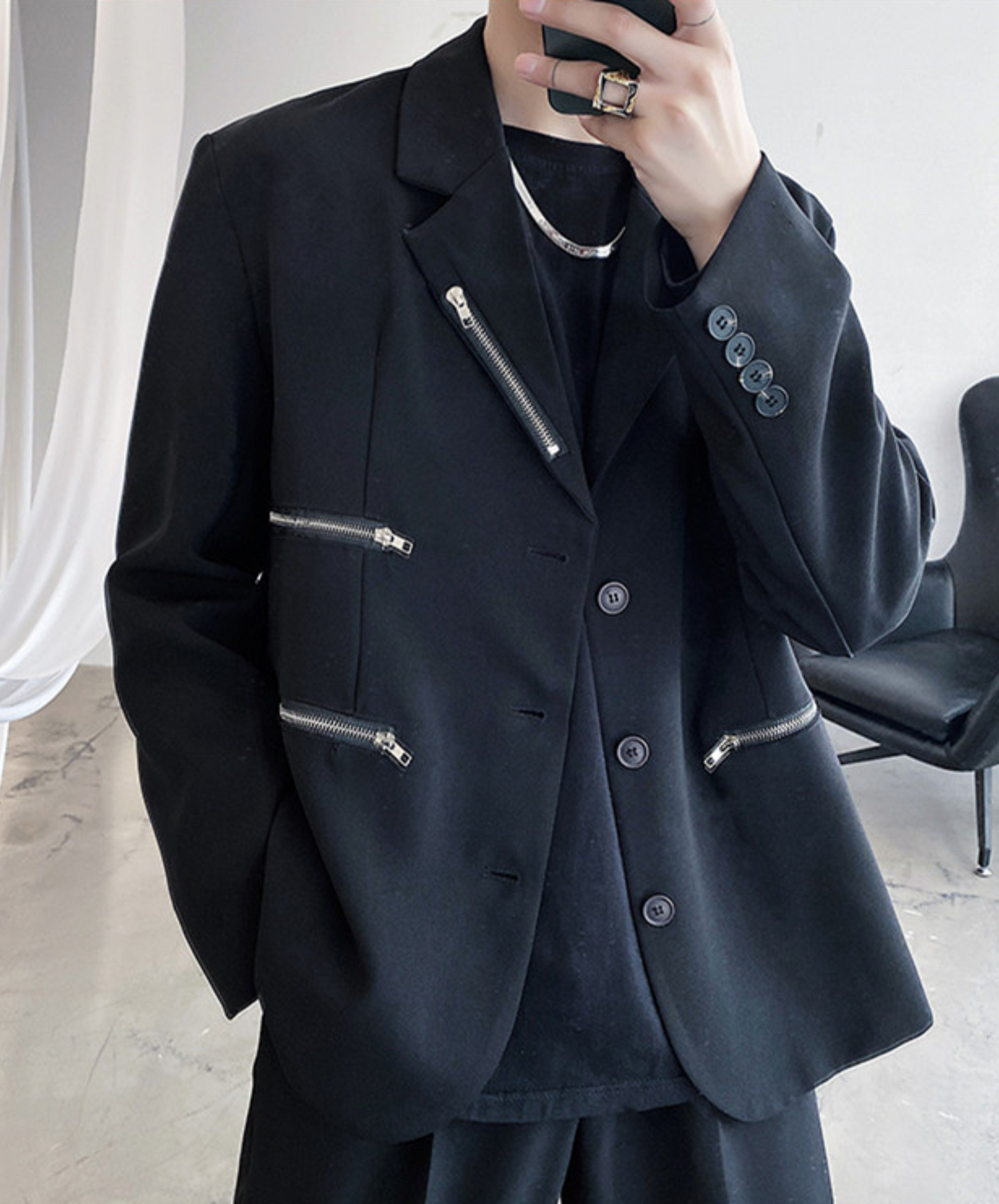 zip suit jacket EN560