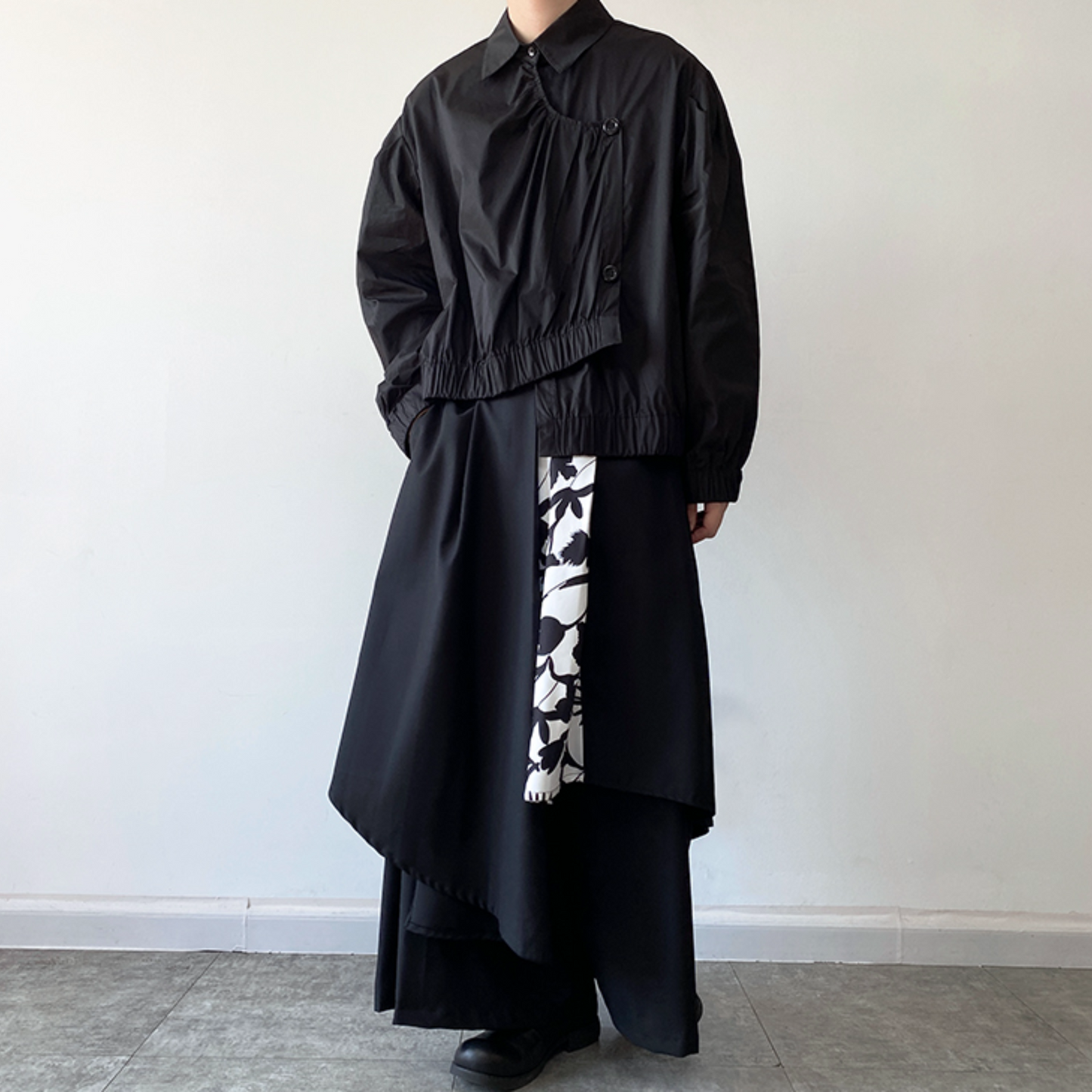 【最短2日でお届け「特急便」対応（Lサイズのみ）】unisex design wide pants EN355