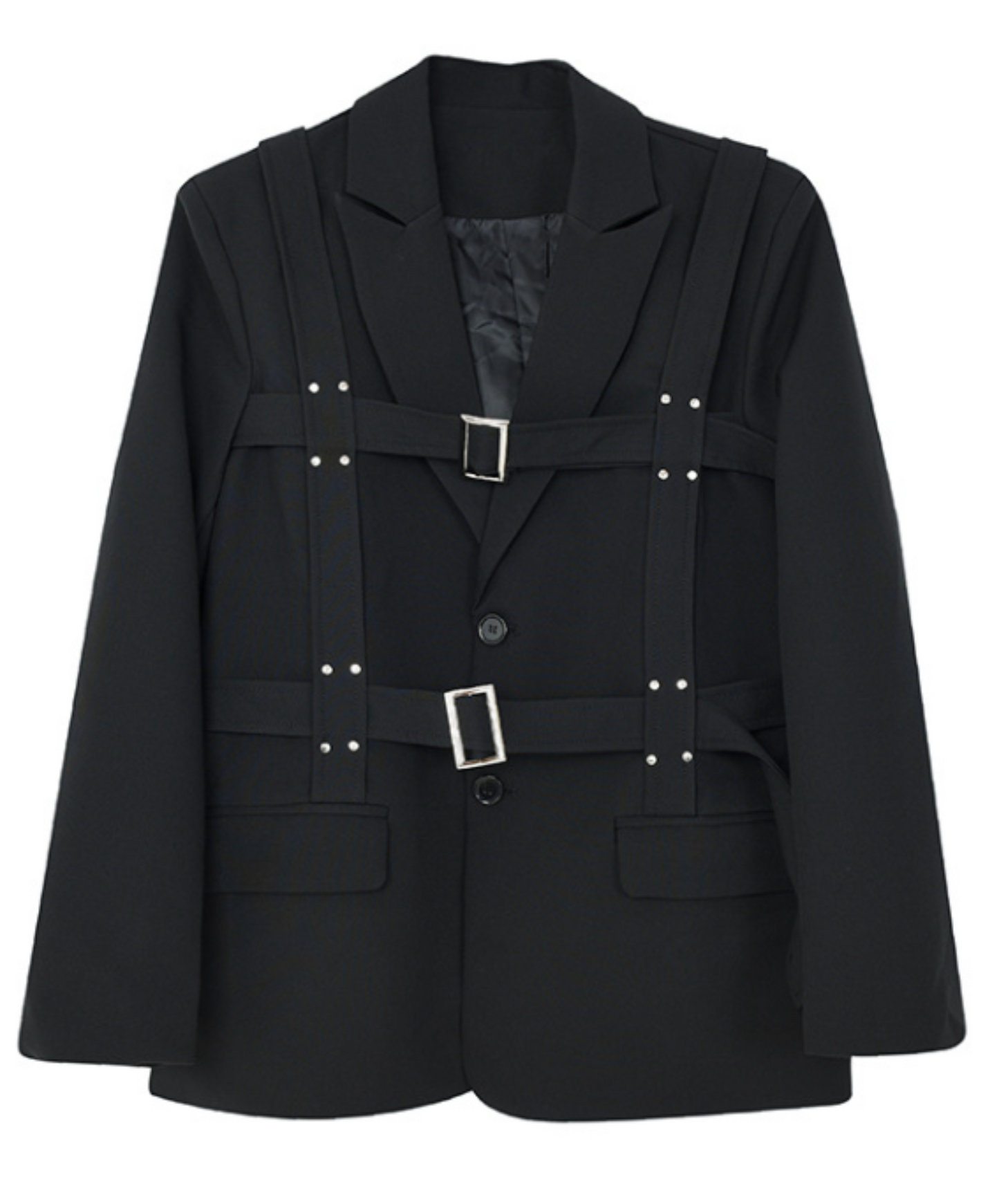 dark square belt jacket EN583