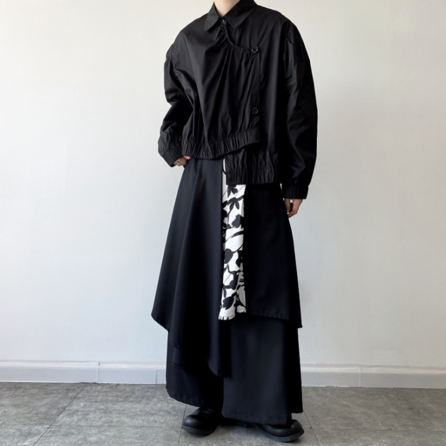 【最短2日でお届け「特急便」対応（Lサイズのみ）】unisex design wide pants EN355