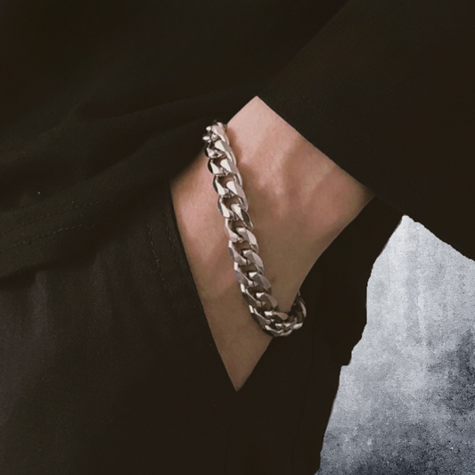 silver chain bracelet EN446