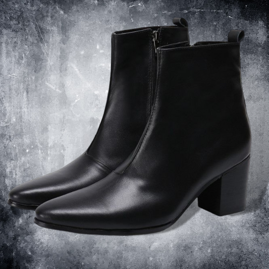 leather heel boots EN228