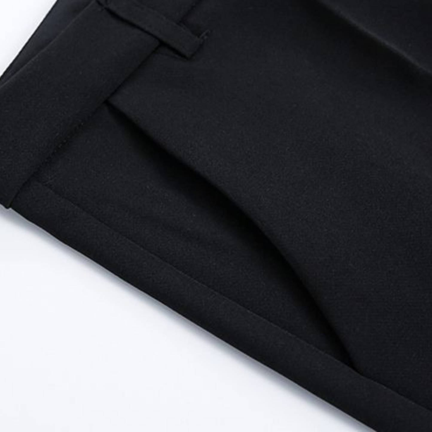 【最短2日でお届け「特急便」対応（M・XLサイズのみ）】slim black slacks pants EN318