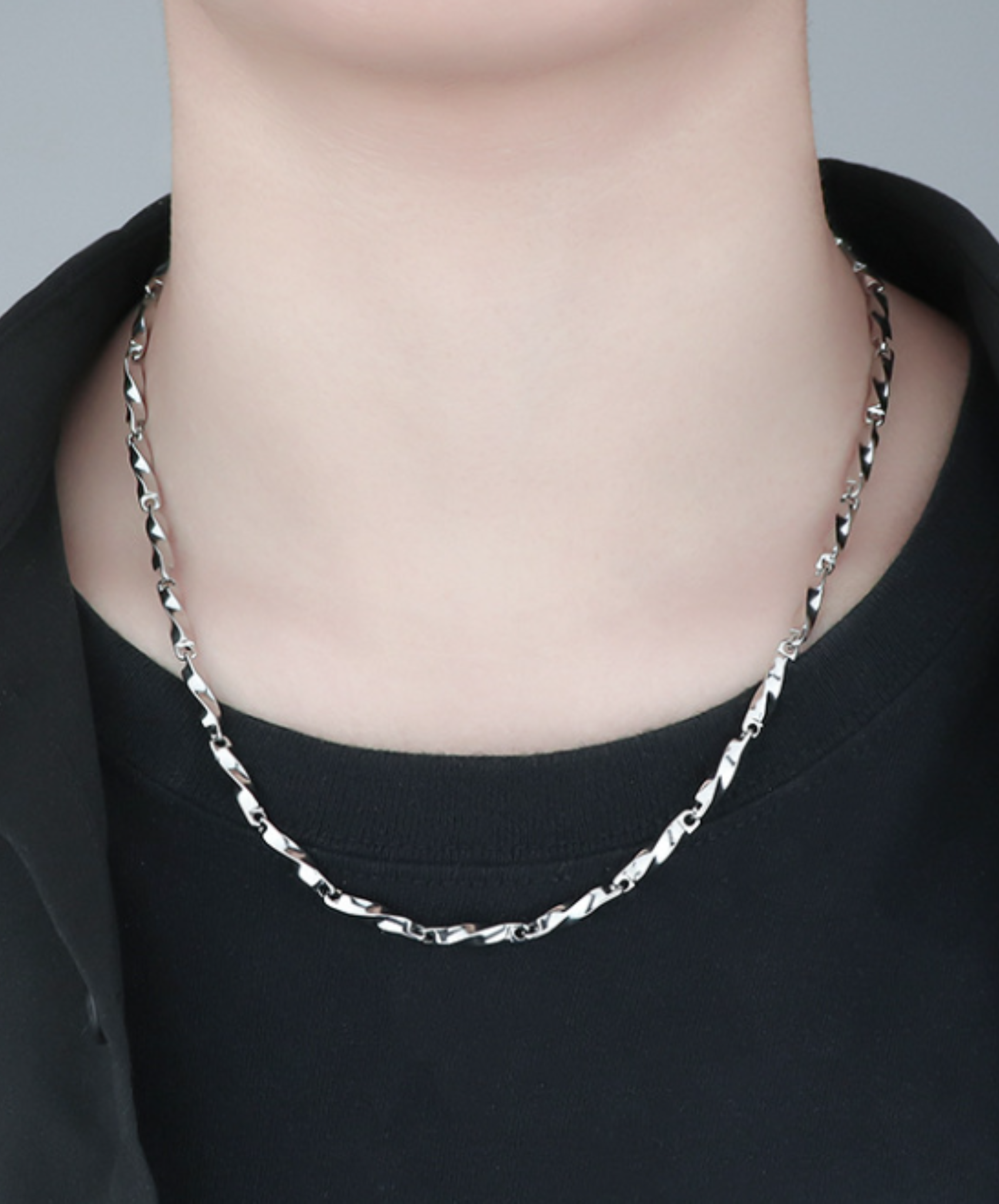 twist chain necklace EN542 – ELNERO twist chain necklace EN542 – ELNERO