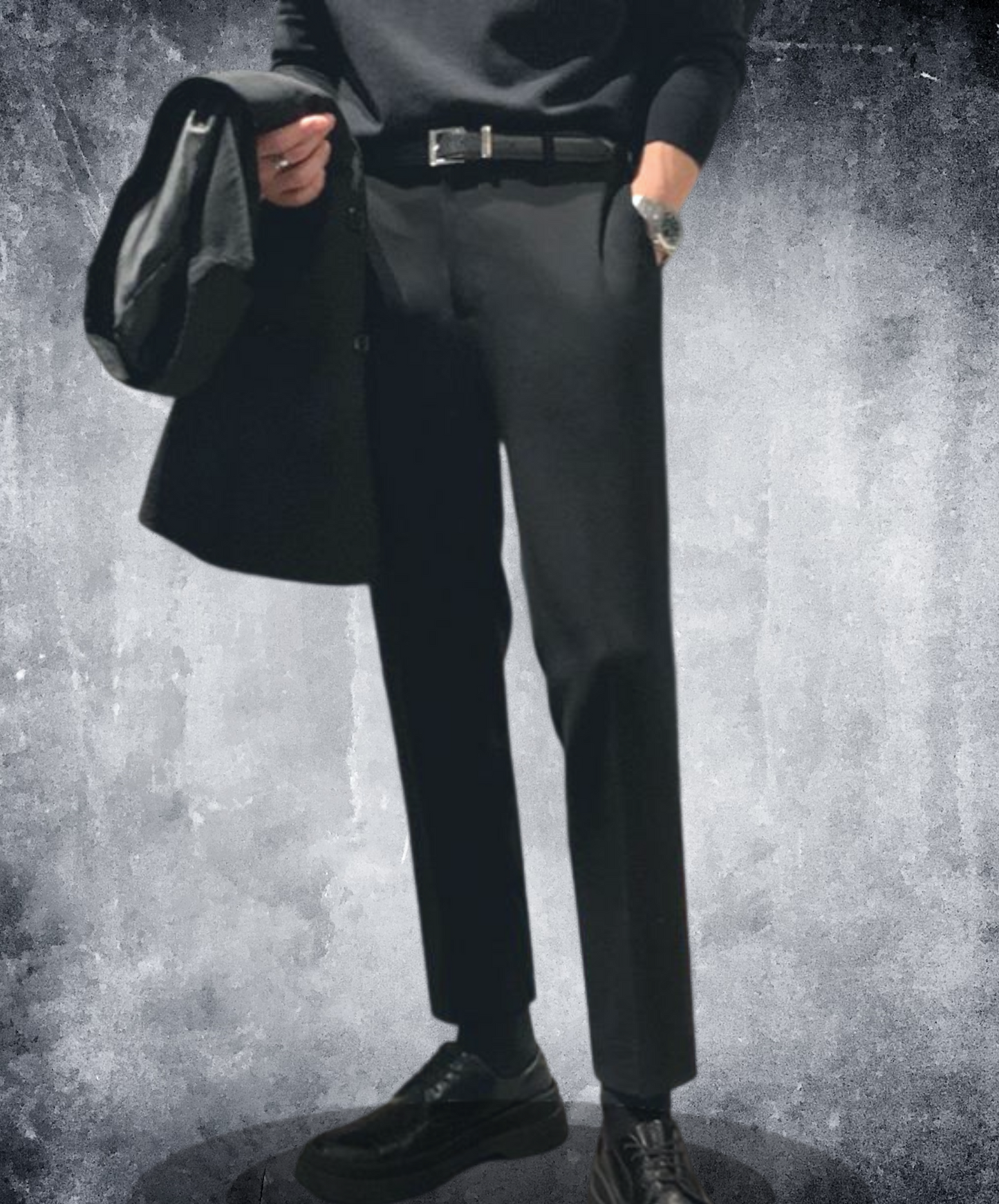 【style8】dark mode outfit set EN824（cardigan + pants set）