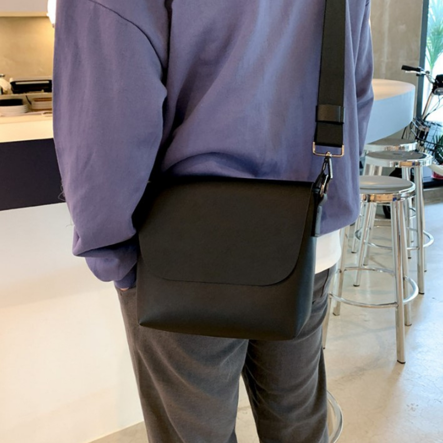 square casual shoulder bag EN197