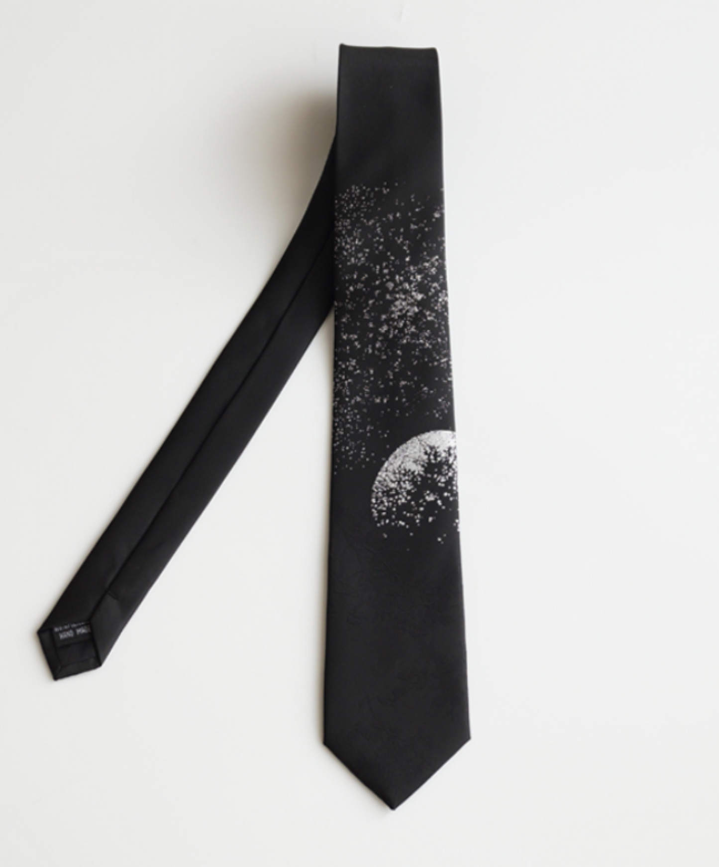 moon shadow design necktie EN876