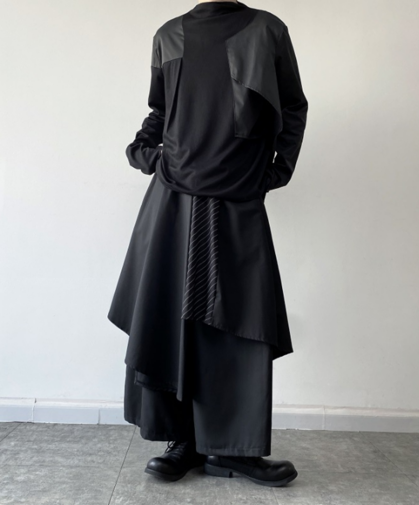 【style7】dark mode outfit set EN823（t-shirt + pants set）