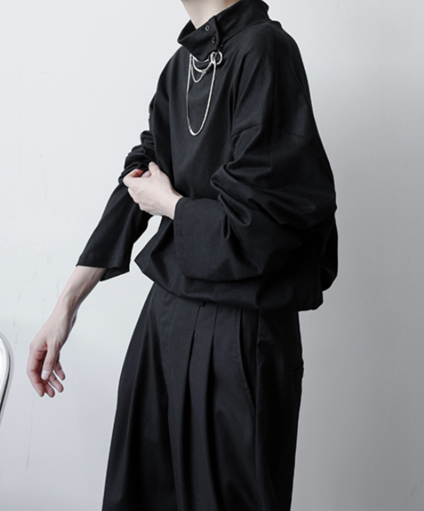 【style12】dark mode outfit set EN893（t-shirt + pants set）