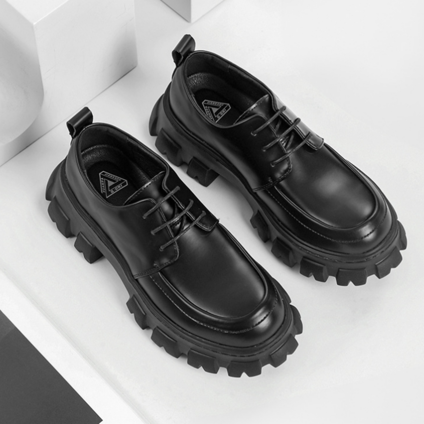 thick leather platform shoes EN253