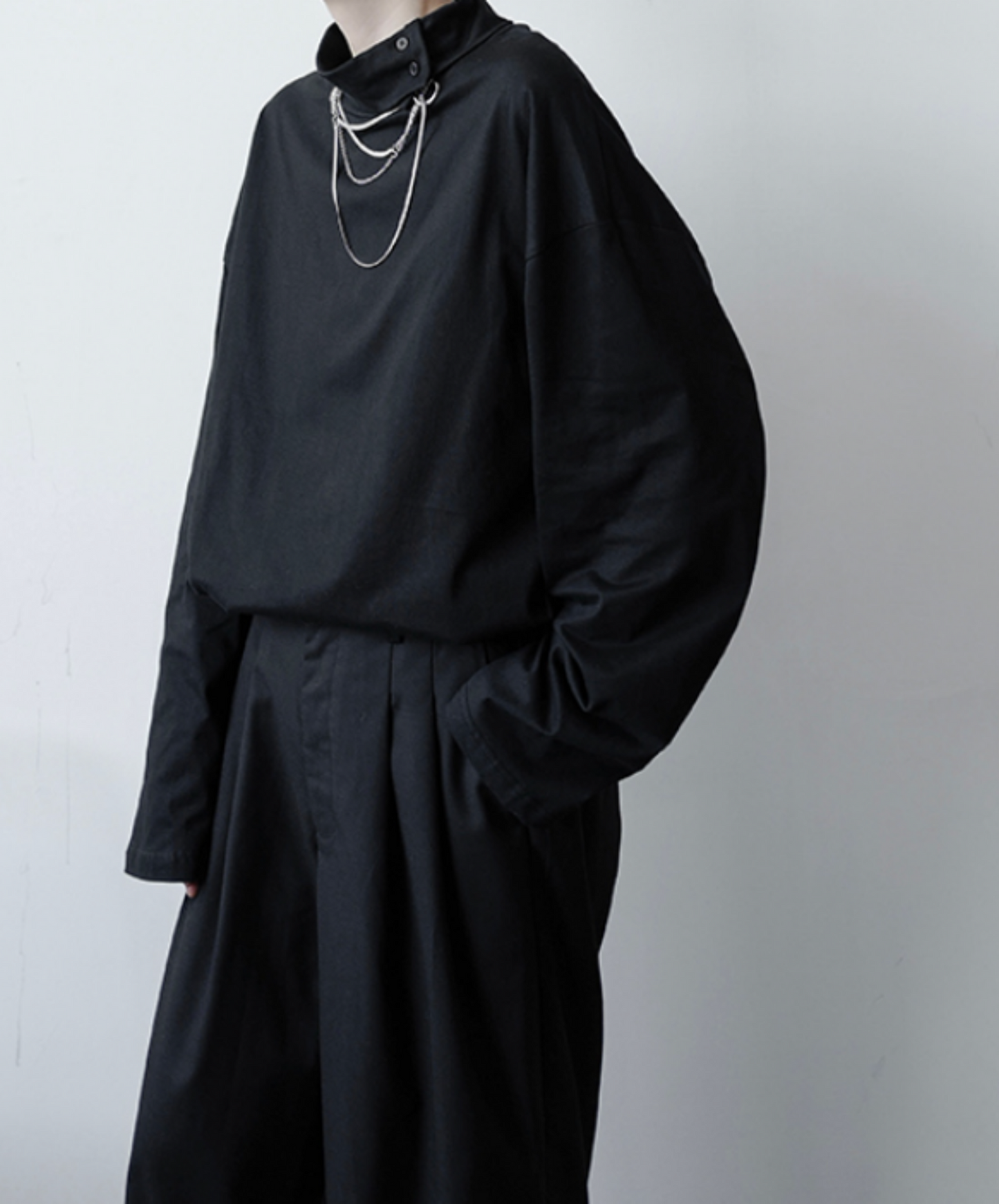 【style12】dark mode outfit set EN893（t-shirt + pants set）