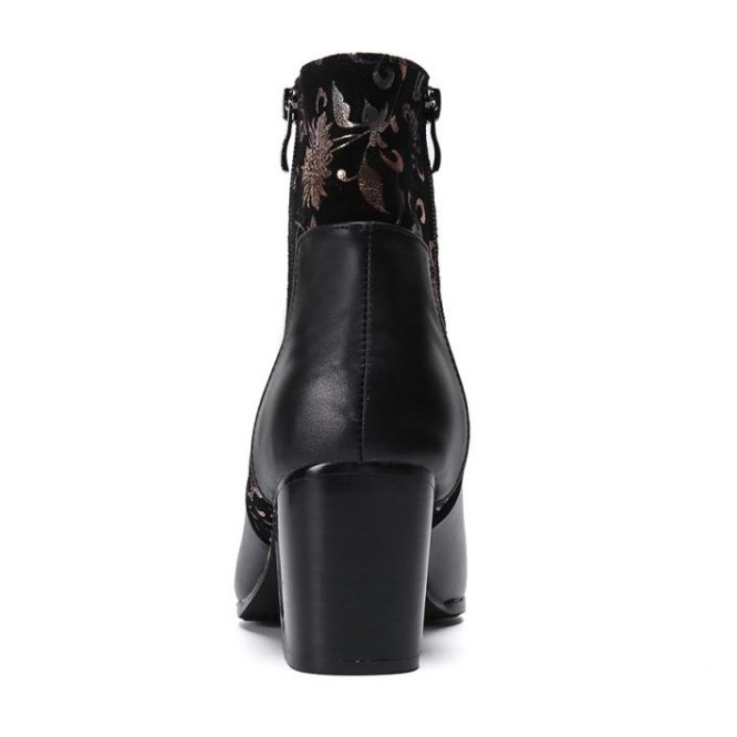 leather chelsea heel boots EN229