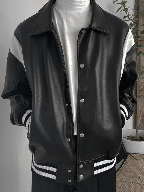 black varsity jacket EN096
